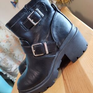 Black Moto Circus Boots